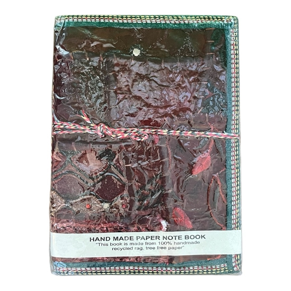 Handcrafted Sari Silk Journal · Tree-Free Paper · Zero Waste · Living Ritual